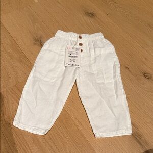 Zara Kids White Casual Bottoms